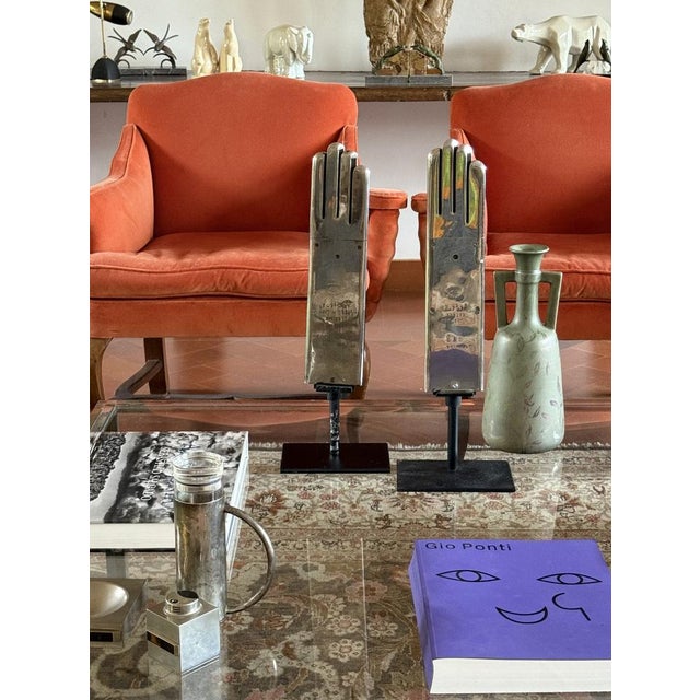 Glove Warmers from Hilaire et Cie Grenoble, France, 1940s, Set of 2 For Sale - Image 6 of 13