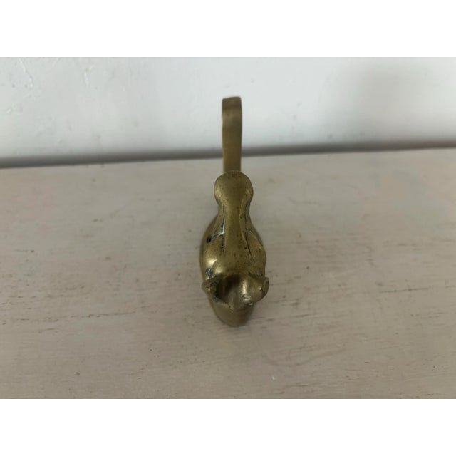 Vintage English Brass Horse Hook For Sale - Image 4 of 5