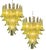Nickel and Green Murano Glass Chandeliers, 1990s, Set of 2 For Sale - Image 11 of 16