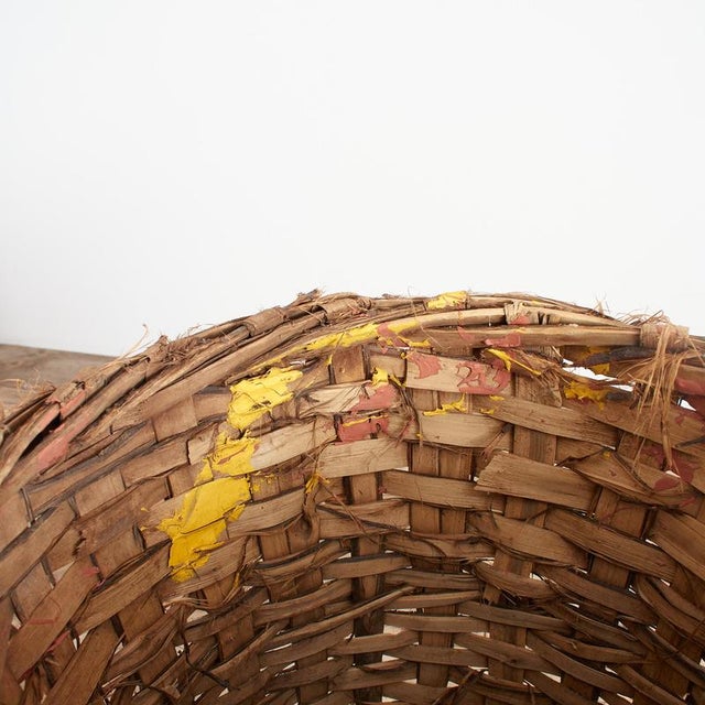 Grape Harvest Log Basket, 1950s For Sale - Image 4 of 9
