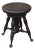 19th Century Oak Revolving Piano Stools With Glass Ball Claw Feet For Sale