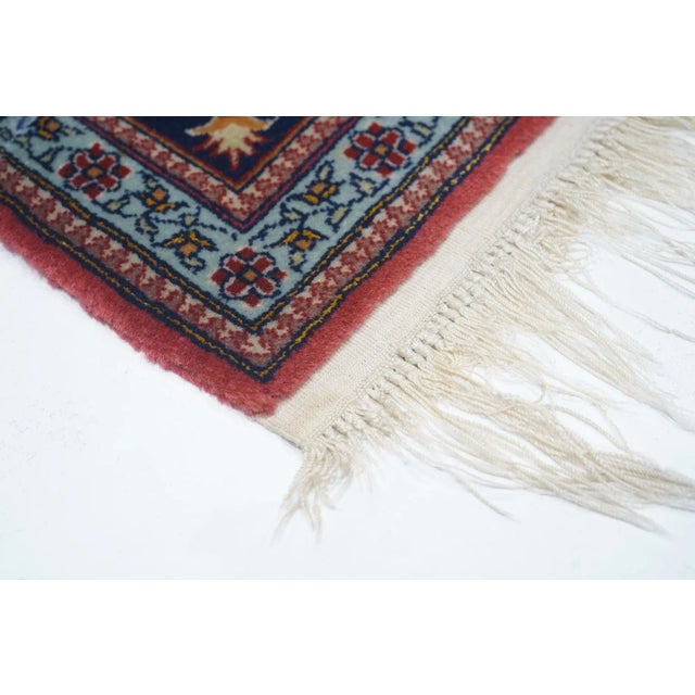 Traditional Extremely Fine Wntique Persian Tehran Wool Rug 4'7'' X 6'8'' For Sale - Image 3 of 10