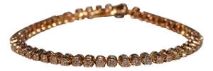 The Gardiner Road: Vintage Yellow Gold Natural Diamond Tennis Bracelet