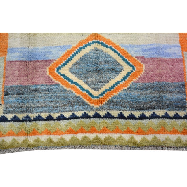 1950s Vintage Gabbeh Knotted Wool Rug, 2'9''x3'7'' For Sale - Image 5 of 5
