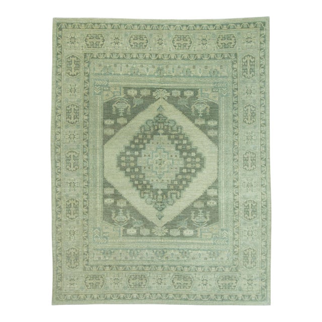 Turkish Oushak Antique Look Rug 8'2" x 10'7" #20049 For Sale