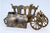 Silver-Gilt Carriage with Portuguese Coat of Arms Engravings, Garlands, Angelic Figures and Glass Applications For Sale - Image 9 of 11
