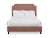 Casa Cosima Reagan King Bedframe, Blush Velvet For Sale - Image 4 of 4