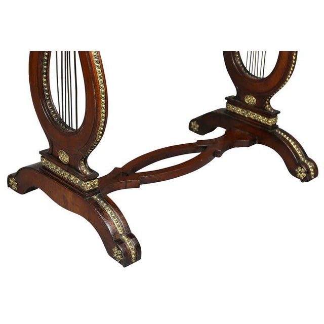 Early 19th Century Russian Neoclassic Mahogany and Brass Mounted Table For Sale - Image 5 of 10