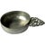 American 19th Century American New England Pewter Flowered Handle Porringer For Sale - Image 3 of 8