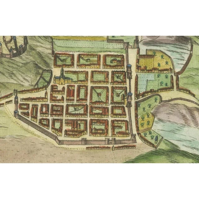 Edinburgh City Plan, Italy, 1700s For Sale - Image 6 of 10
