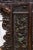Wood Antique Chinese Relief/Carved Screen in Solid Wood & Jade For Sale - Image 7 of 12