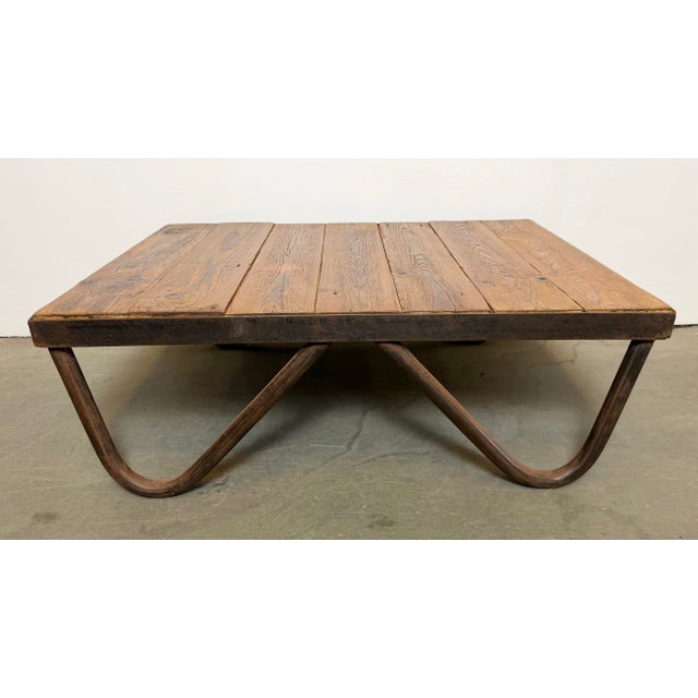 Vintage Industrial Coffee Table, 1960s For Sale - Image 10 of 18