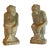 Pair of French Cast Stone Monkey Garden Statues, 23-Inch, Vintage For Sale