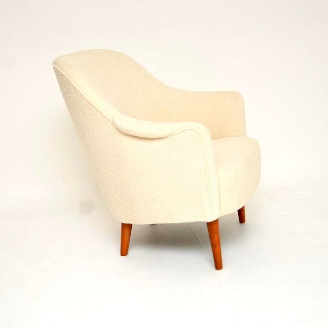 Mid-Century Modern Vintage Swedish Samspel Chair by Carl Malmsten, 1960 For Sale - Image 3 of 8