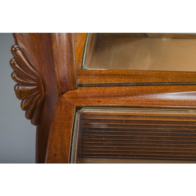 Wood Dressing Table or Console with Mirror by Vittorio Dassi, 1950s For Sale - Image 7 of 14