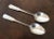1820 - 1830 American Federal Coin Silver Coffin Serving Dessert Spoons - A Pair For Sale - Image 9 of 11
