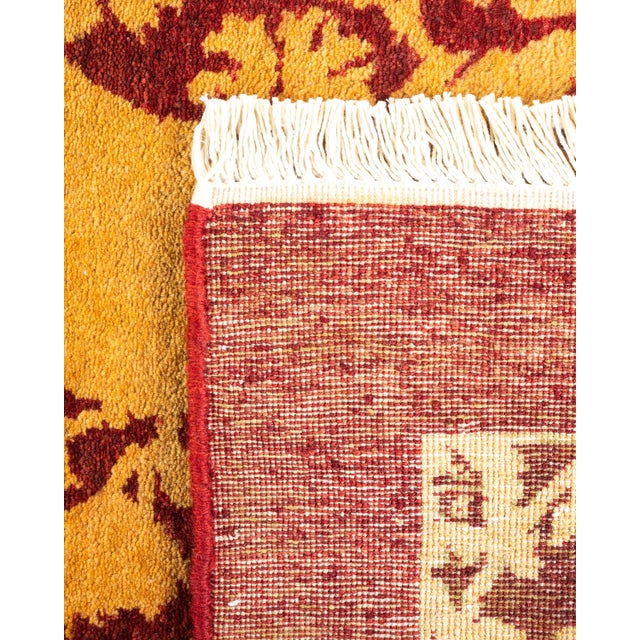 2000 - 2009 Mogul, One-of-a-Kind Hand-Knotted Area Rug - Red, 4' 2" x 6' 2" For Sale - Image 5 of 12