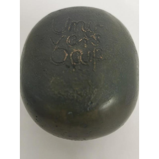 Metal Uni Vers Oeuf Bronze Sculpture by Szekely, 1990s For Sale - Image 7 of 9