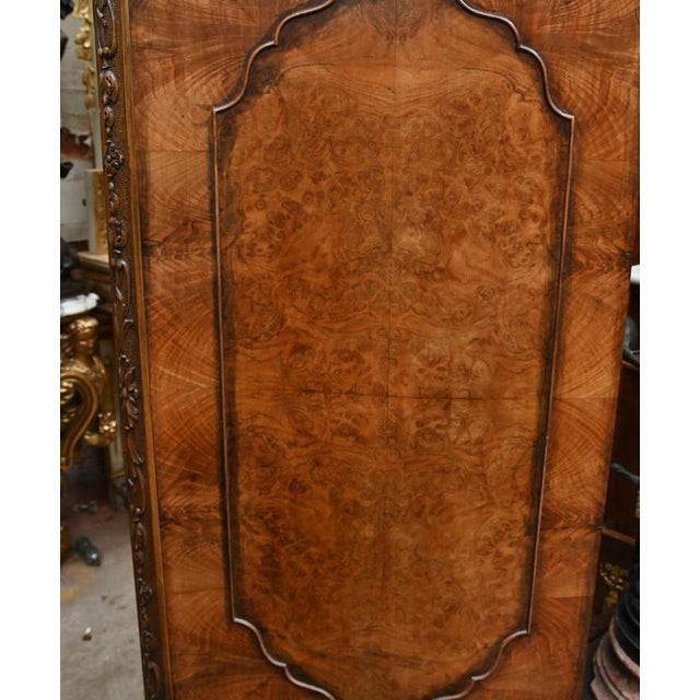 Queen Anne Revival Drinks Cabinet in Burr Walnut Cocktail, 1920s For Sale - Image 4 of 6