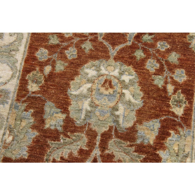 1990s Ziegler 1990's Rust/Ivory Wool Runner Rug- 2'8'' X 8'10'' For Sale - Image 5 of 10