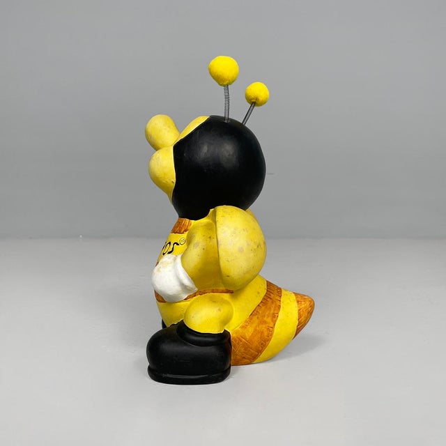 Italian modern painted terracotta sculpture by Apropos, 1980s Painted terracotta sculpture in the shape of a bee. It was...