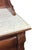 Victorian Walnut Marble Top Washstand With Swivel Mirror & Lion Head Pulls For Sale - Image 12 of 12