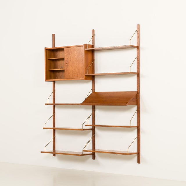 Wood Danish Teak Shelving Unit from Poul Cadovius, 1960s For Sale - Image 7 of 14