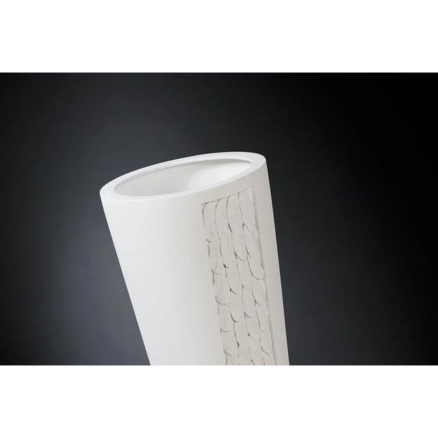 Italian Ceramic Cono Botticelli Leaves Vase by Marco Segantin for VGnewtrend, in New conditions. Designed from 2000