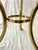 Mid-Century Modern Pair of Mid Century Round Brass and Glass Tables With Bird Motif For Sale - Image 3 of 5