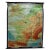 Blue Vintage France Benelux Countries, South England Rollable Map Wall Chart For Sale - Image 8 of 8