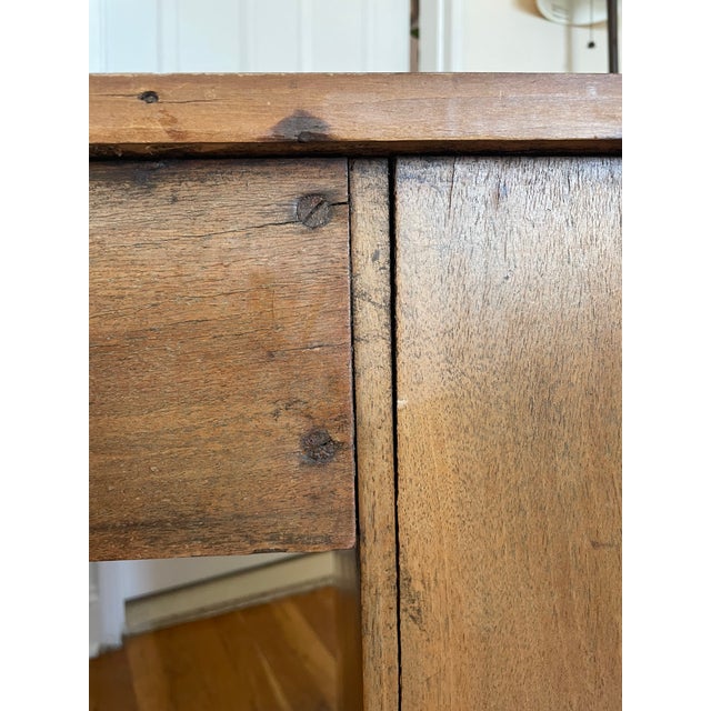 Antique Victoria English Kidney-Shaped Pedestal Desk For Sale - Image 9 of 17