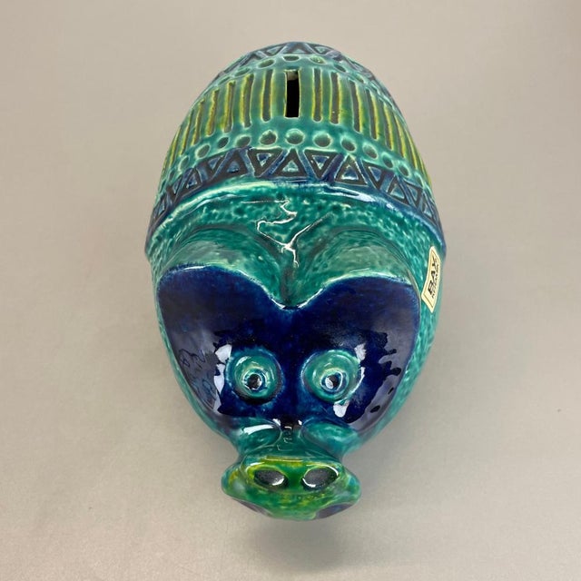 Colorful Fat Lava Pottery Piggy Bank from Bay Ceramics, Germany, 1970s For Sale - Image 4 of 18
