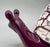 Aldo Londi Large Mid-Century Purple and White Ceramic Snail Figurine – Crackle Glaze Pottery, Whimsical Hollywood Regency Style For Sale - Image 4 of 13