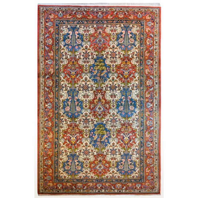 Vintage Mid Century Bakhtiari Rug For Sale - Image 10 of 10