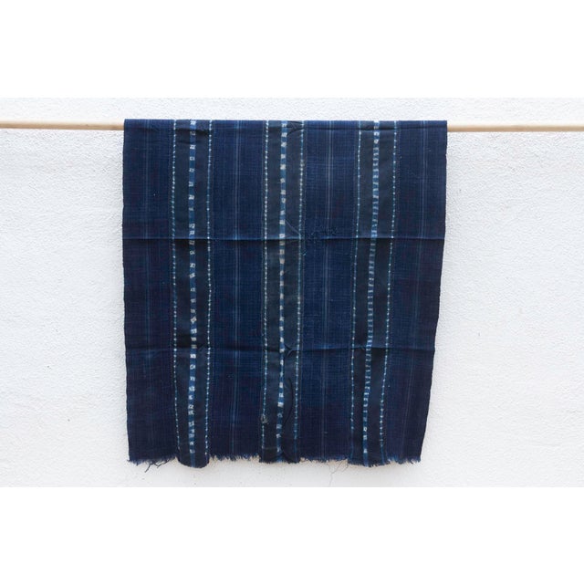 African Blue Ocean Indigo Mud Cloth For Sale - Image 3 of 7