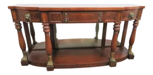 19th Century Regency Mahogany Paw Foot Sideboard