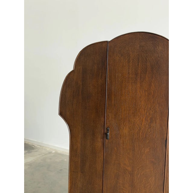 1950s 1950s Art Deco Walnut Armoire For Sale - Image 5 of 17