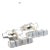 1990s George Jensen Estate Mens Cufflinks Silver, 2 Pieces For Sale