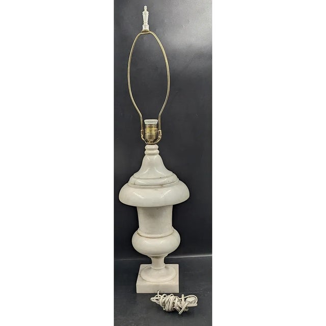 Mid 20th Century Mid-Century Modern Alabaster Lamps - a Pair For Sale - Image 4 of 18