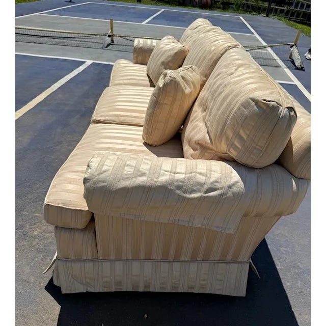 Vintage Baker Furniture Three Cushion Sofa For Sale In Atlanta - Image 6 of 12