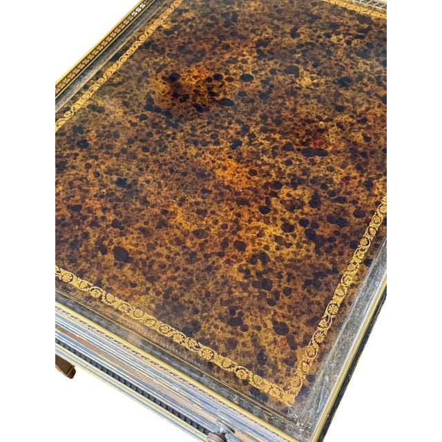 Mid-20th Century Chinoiserie & Faux Tortoiseshell Tray-Top Side Tables With Park Avenue Provenance - A Pair For Sale - Image 11 of 18