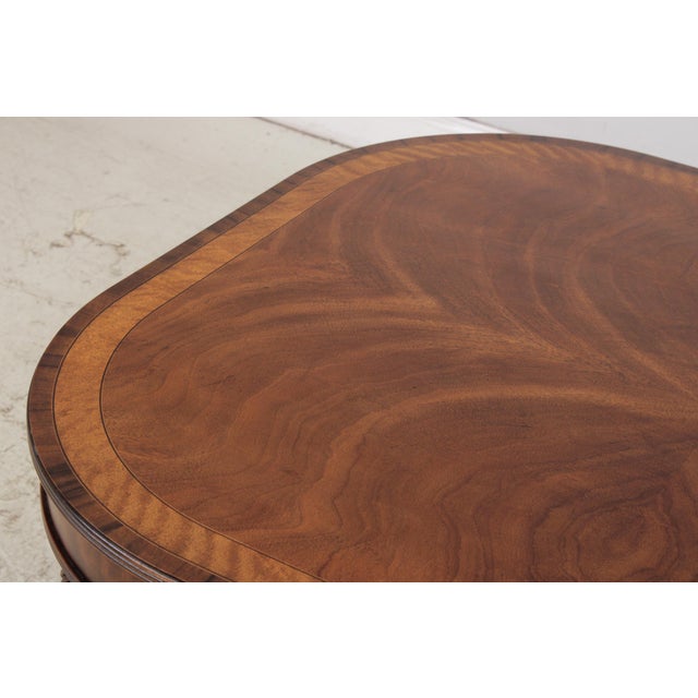Henredon Regency Mahogany Inlaid Coffee Table For Sale - Image 10 of 15
