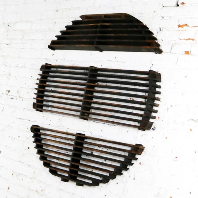 Mid-Century Modern Antique Industrial Foundry Patterns for Molds Handmade Wood Set of Three - Group 5 For Sale - Image 3 of 13