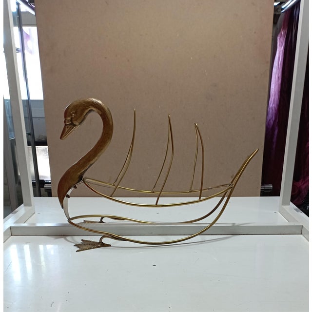 Swan Magazine Holder from Maison Jansen For Sale - Image 18 of 18