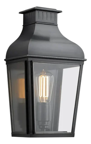 Tekna Montrose City Small-C Wall Light With Dark Bronze Finish and Clear Glass
