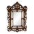 1960s Italian Hollywood Regency Gilt Carved Wood Wall Mirror For Sale