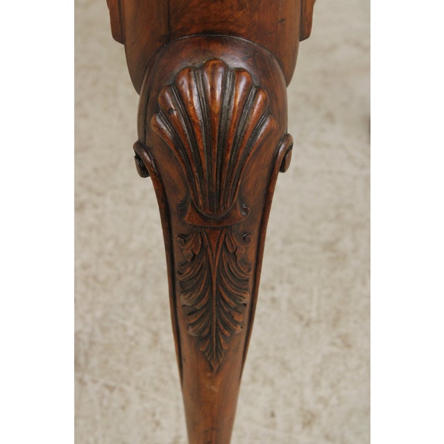 Vintage Burlwood English George II Game Table For Sale - Image 14 of 15