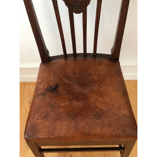 Antique Marked Dining Chair Copenhagen Denmark 1902 For Sale - Image 10 of 14