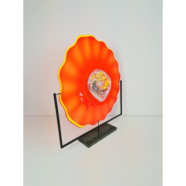 Large Murano Glass Artwork on a Stand, 2000s For Sale - Image 3 of 15