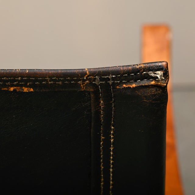 Set of Safari Chairs in Black Leather and Ash by Kaare Klint for Rud Rasmussen For Sale - Image 13 of 18